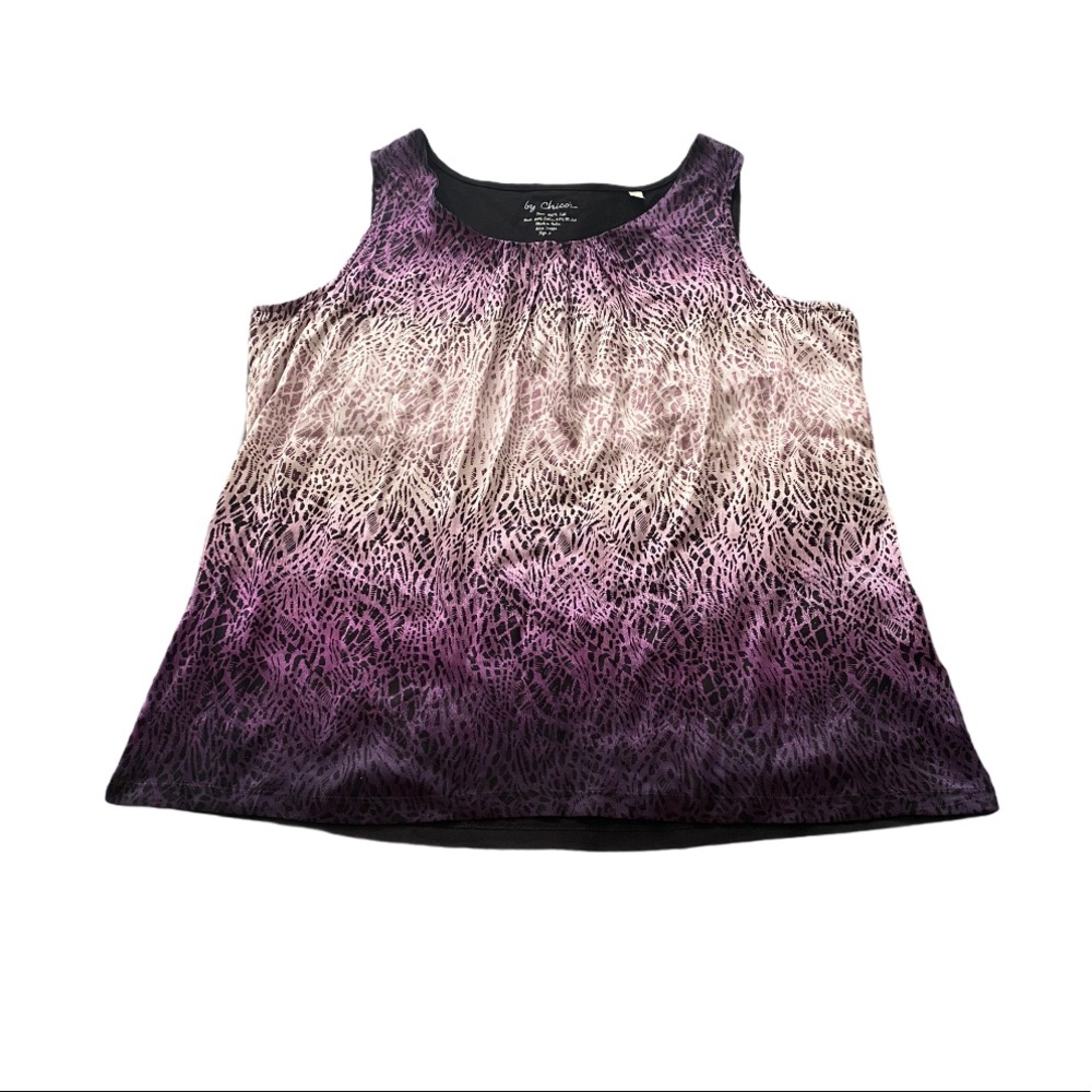 CHICO’S Animal Print Sleeveless Top